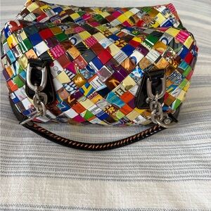 Nahui Ollin Multicolor Woven Shoulder Bag